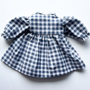 Raggedy Ann Doll Clothes, 15 inch Doll Outfit, Doll Dress, Raggedy Ann Dress, 15 inch doll clothes, Blue Plaid Dress