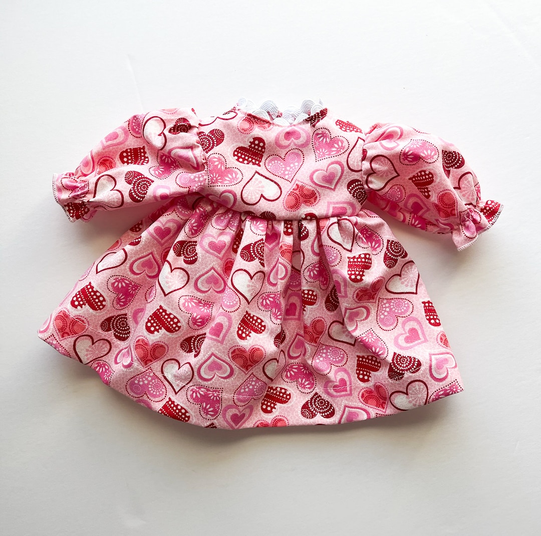 Raggedy Ann Doll Clothes, 15 Inch Doll Outfit, Doll Dress, Raggedy Ann