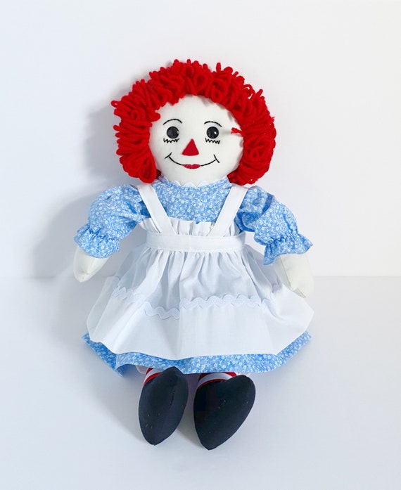 Hand Made Doll Clothes Replacement  APRON to fit 25 inch Raggedy Ann doll 