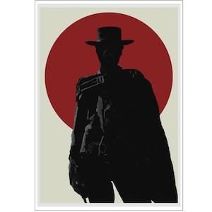 The Man with No Name - The Good, the Bad and the Ugly - Clint Eastwood - Sergio Leone - Unframed A4 Print Poster