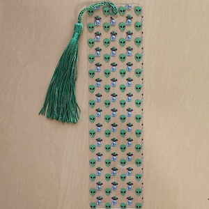 Bookmark, Alien Bookmark, Flexable Bookmark, Alien Abduction Bookmark, Bookmark