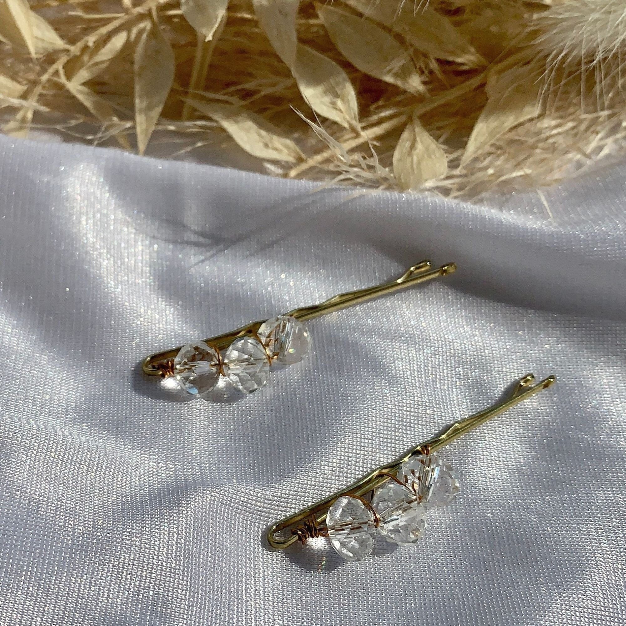 Chic Sparkle beaded hair pins sparkly hair pins sparkly Etsy