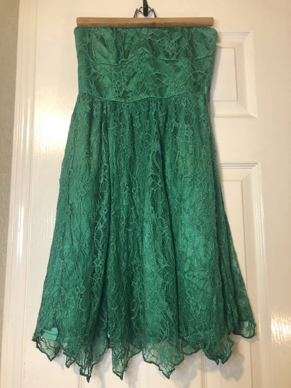 Green Dress, Lace Dress, Sleeveless Dress, Sweethe