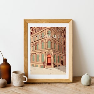 Póster de Montreal / Arte mural imprimible / Póster de viaje vintage / Place D'Armes / Decoración retro / Archivo PNG / Montrealer / Descarga digital
