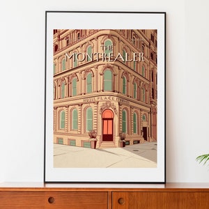 Place d'Armes Montreal Poster | Vintage Montreal Kunstdruck | Handgezeichnete Illustration | Retro Reise Poster | Wand Kunst Dekor