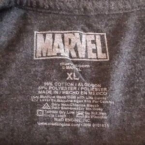 Camiseta vintage Marvel XL gris con chimichangas y tacos, con queso, 117 cm, Deadpool B62 imagen 2