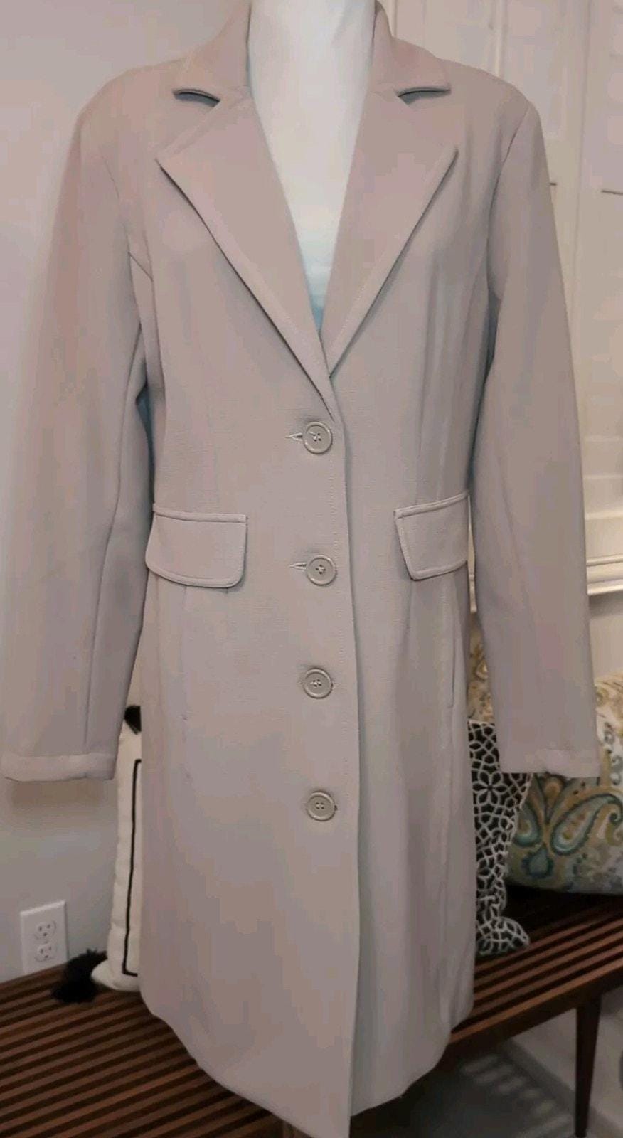 古着　Linea by Louis Dell'Olio シルバー　メタリックXL 古着 Linea by Louis Dell´Olio シルバー メタリックXL