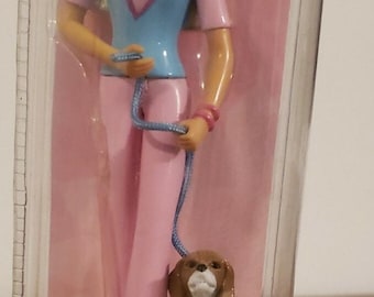 Barbie Fashion Stamper w/dog - 2002 MATTEL/Unopened A-18