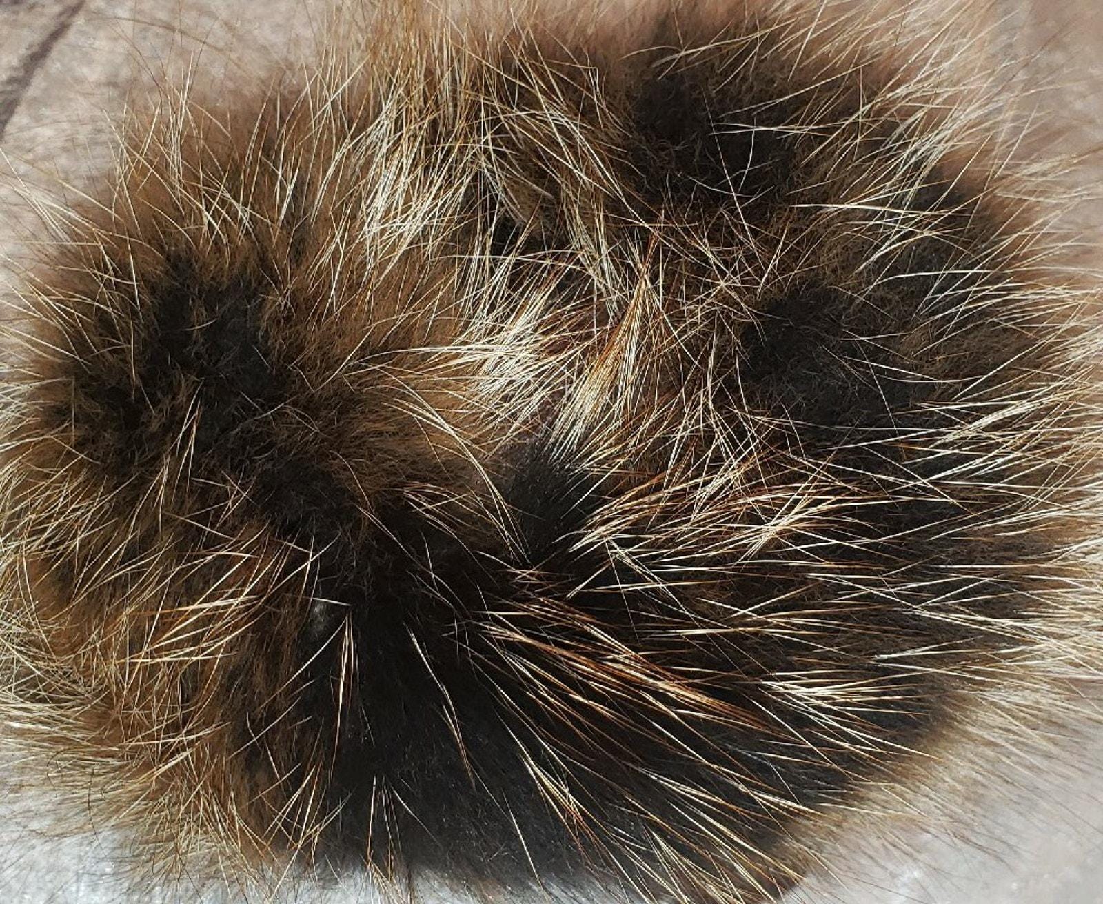 Damisfurry Rex Rabbit Fur Winter Hat With Raccoon Fur Top  display picture 2