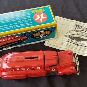 1993 Ertl Dodge Airflow Truck Texaco Diecast Metal Coin Bank New M55