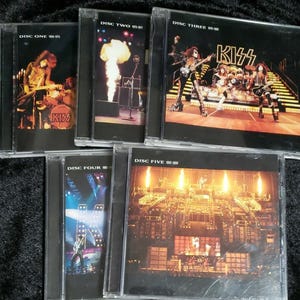 KISS lot of 5 Music discs 1966 through 1999