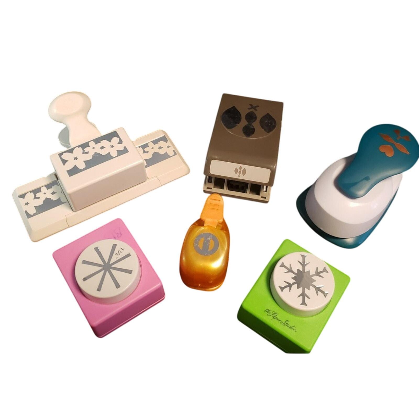 Lot 6 artistic paper punches Fiskars Martha Stewart Stampinup Paper Studio JJC12