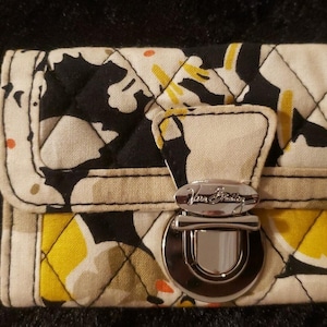 Cartera pequeña Dogwood con portadocumentos de deslizamiento rápido Vera Bradley b2208
