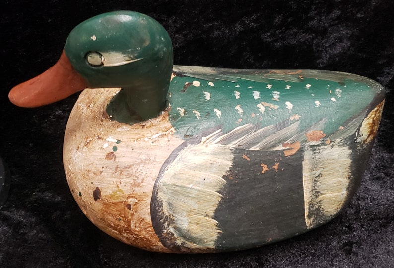 Authentic Vintage antique Cork Duck Decoy Etsy
