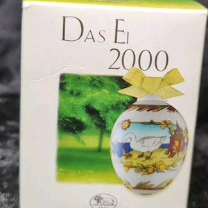 Das Ei 2000 Hutschenreuther Porcelain Egg Excellent Perfect Ole Winther H-70