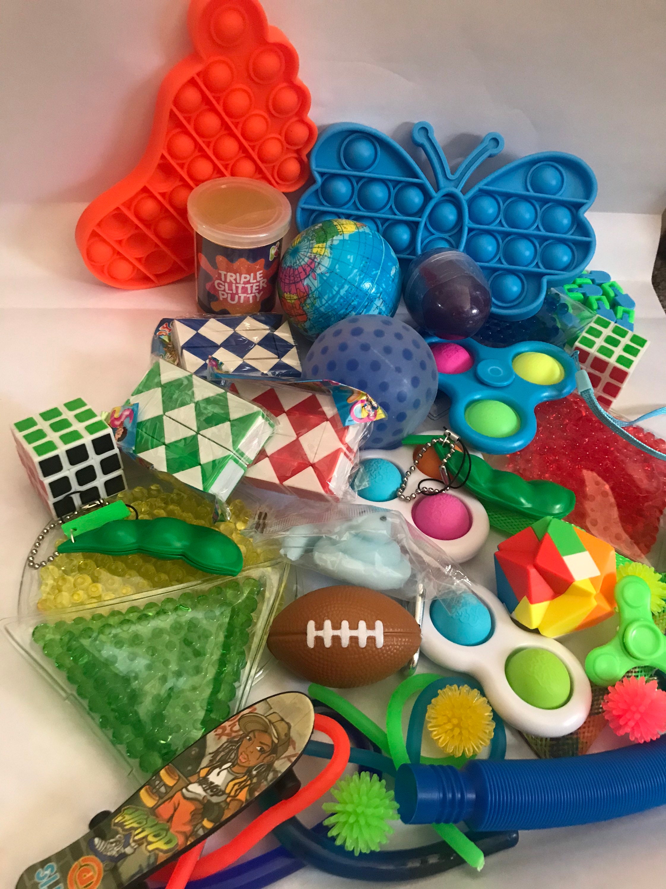 Mystery random fidget sensory toys bag box 4 pieces new Etsy