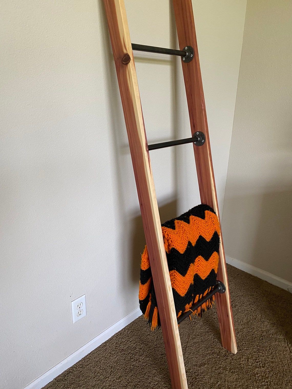 Industrial designed blanket ladder/ free shipping Etsy