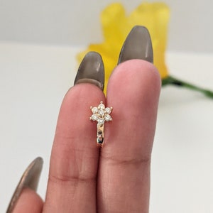 Nose Ring, Non-Piercing clip On Nosering, Nose Cuffs, Fake Nose Ring, Nose studs, Indian nose ring, Gold Nose pin, Nose Ring, CZ Nosering,