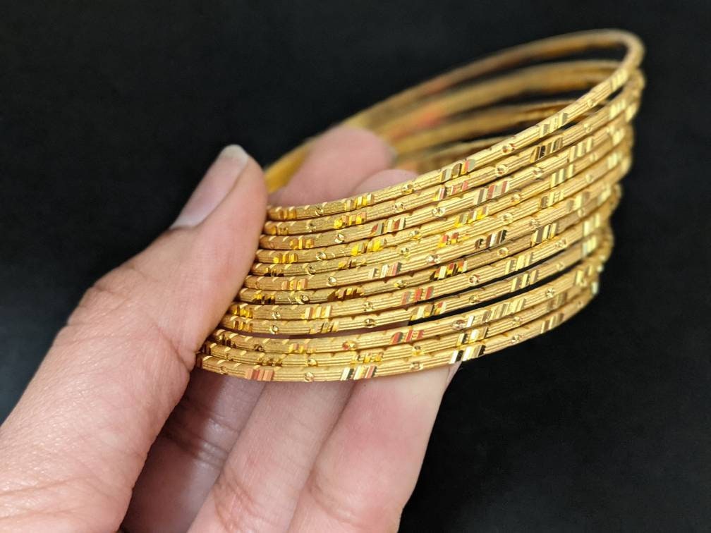 Fake gold best sale bangles
