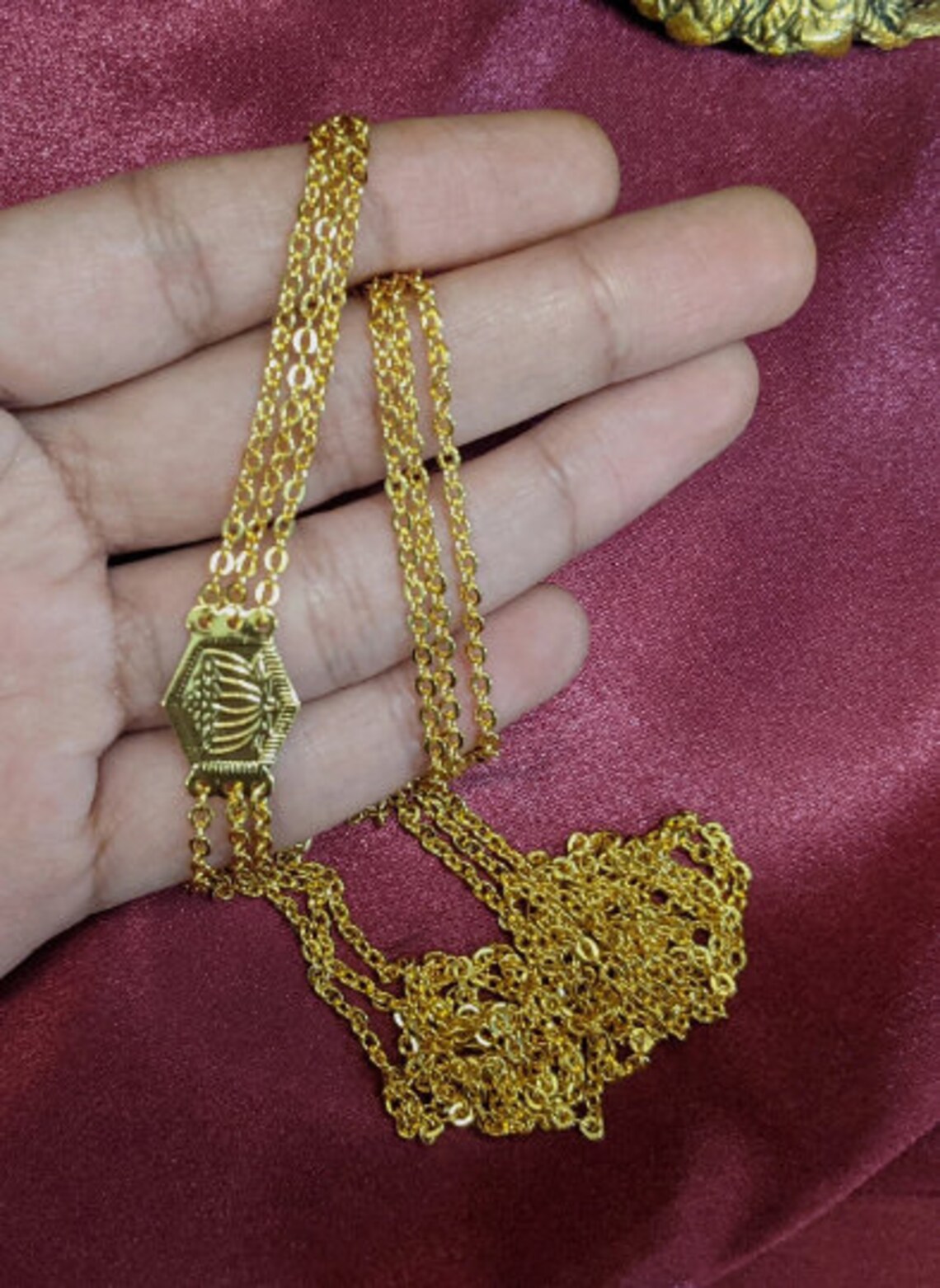 Micro Gold Plating 24 Mutltistring Chain/india Ball Step - Etsy
