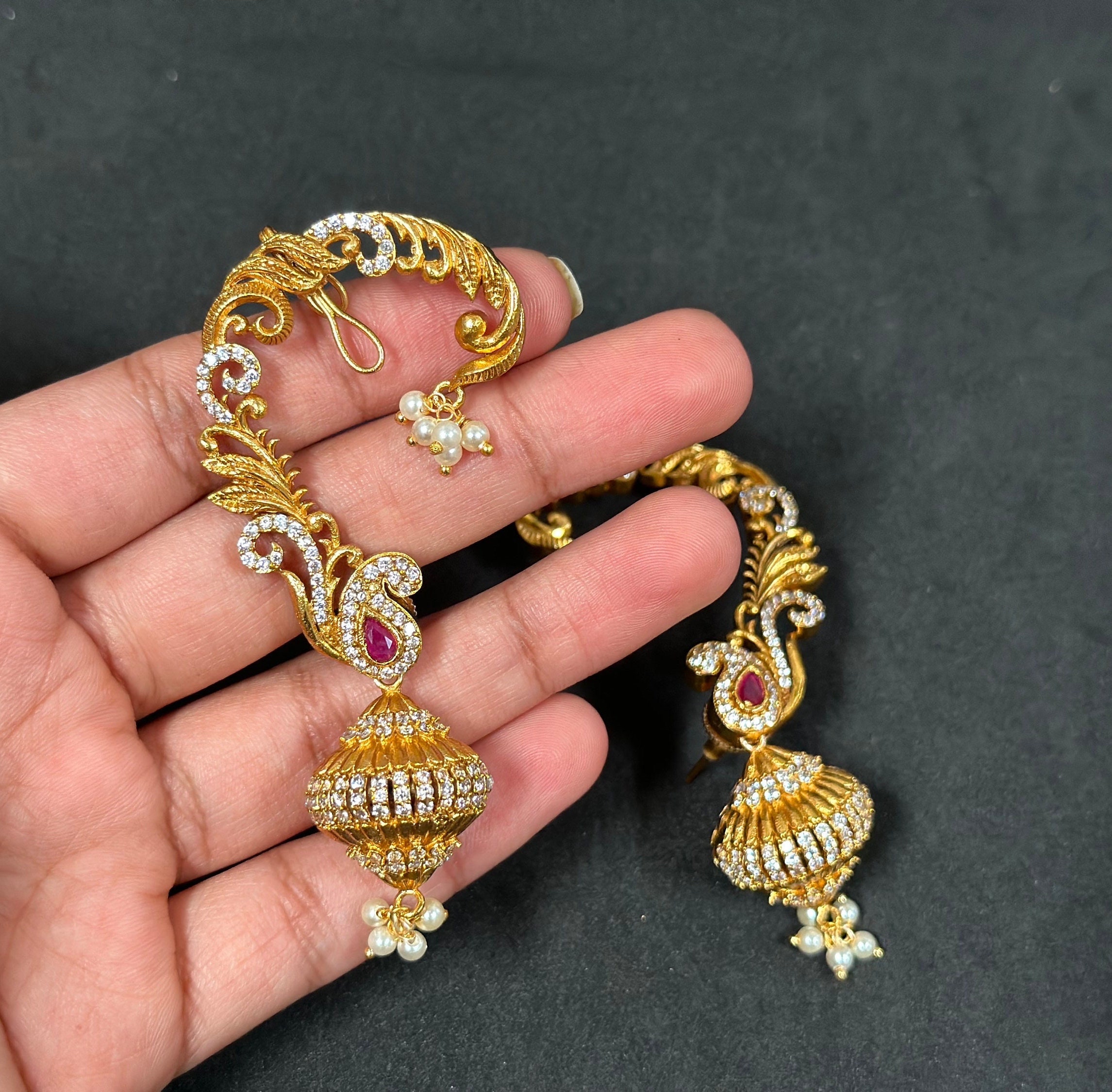 Ear cuff shop jhumka