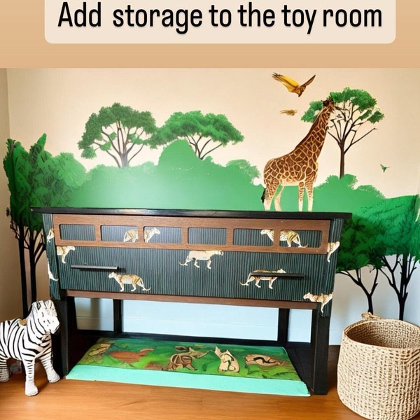 Leopard Themed Storage Chest