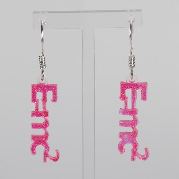 Physics science, E=mc2 earrings. Perfect thank you gift for teacher or academic or avid Einstein fan.