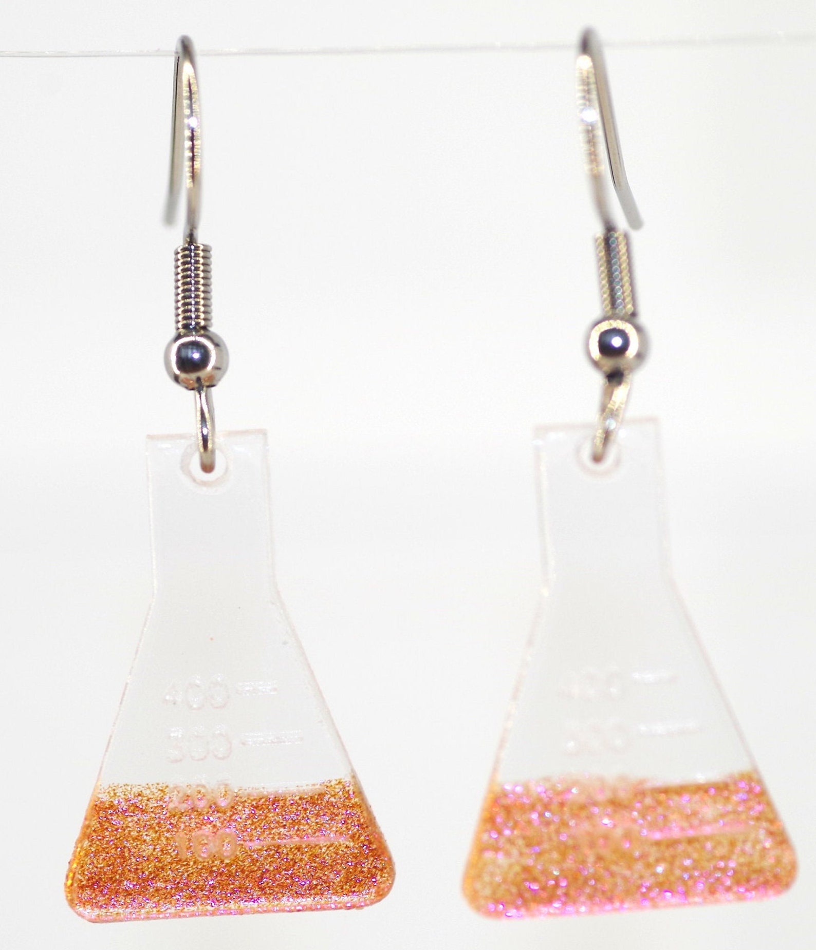 Conical Flask Earrings Gift for Scientist or Teacher Etsy Australia