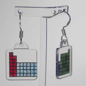Chemistry Jewel Brass Earrings