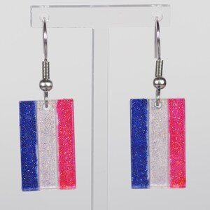 Sparkly Netherlands / Nederlands flag earrings, the perfect gift for a traveller or a reminder of home