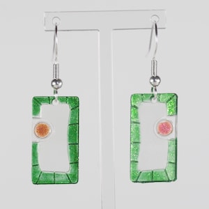 Plant palisade cell earrings; gift for scientist or teacher; science, biology, plant mesophyll jewellery; for botanist, geek, researcher