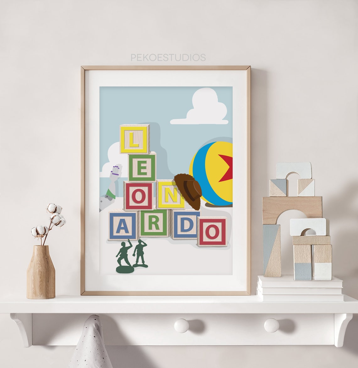 Toy Story Nursery Wall Art Personalised Print Printable Etsy UK