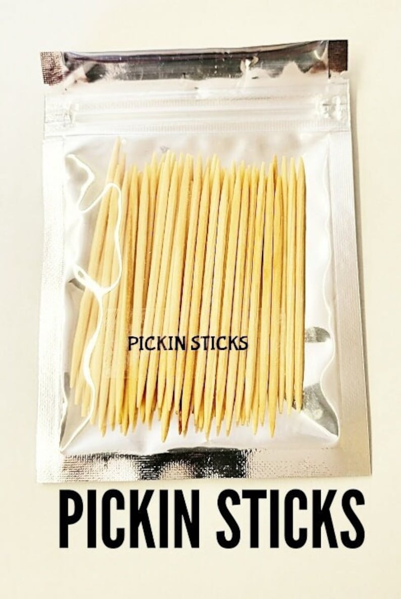 Whiskey Flavored Toothpicks 50 Count Pack Premium Birch Toothpicks