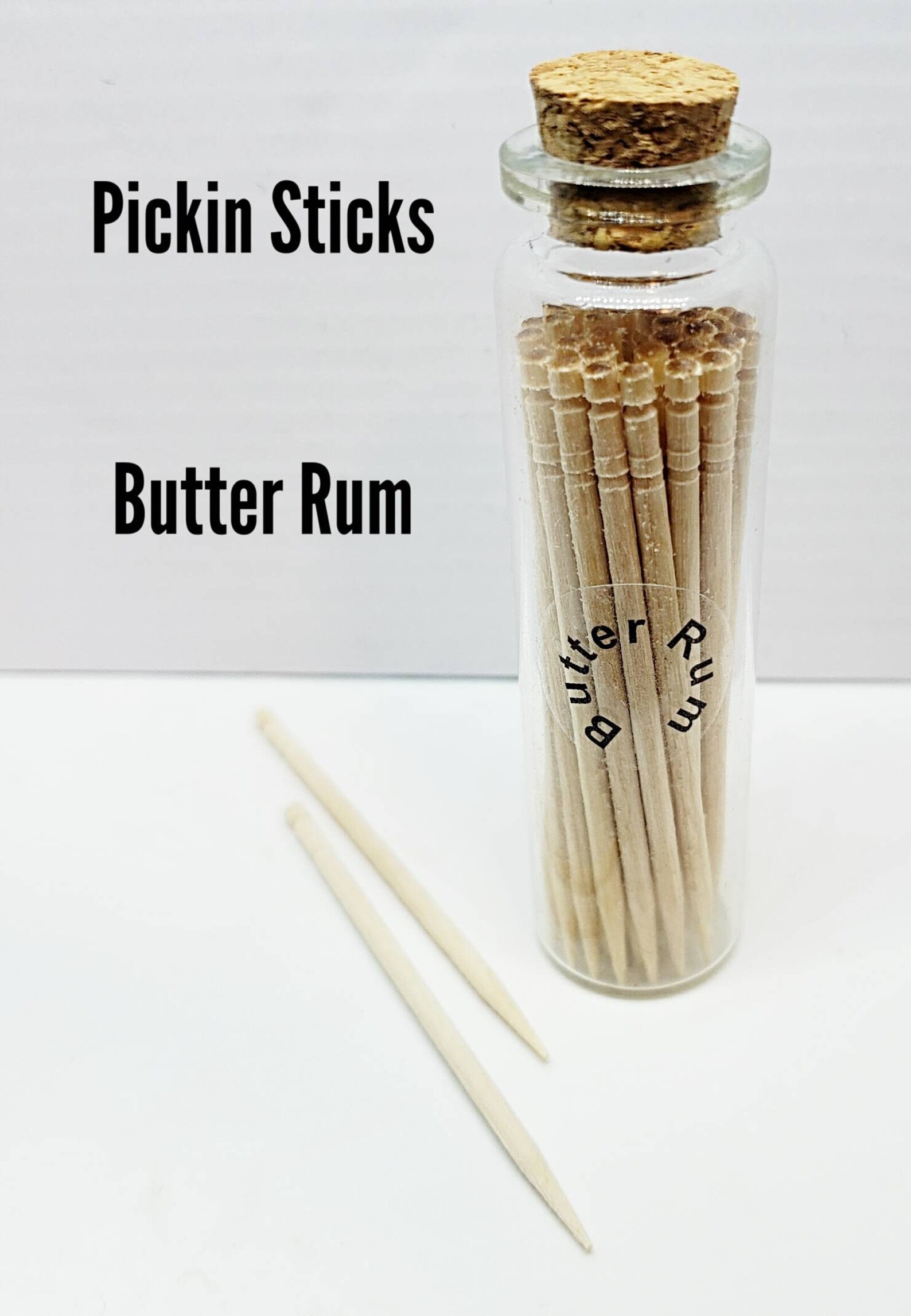 Butter Rum Flavored Toothpicks. Pickin Sticks Premium Etsy