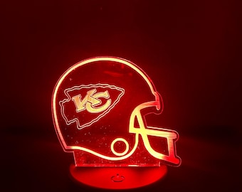 Kansas City Chiefs Helmet Acrylic Night Light