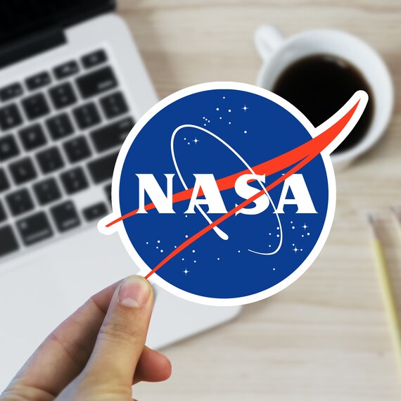 NASA Logo Glossy Vinyl Laptop Sticker 4x4cm 1.5 | Etsy