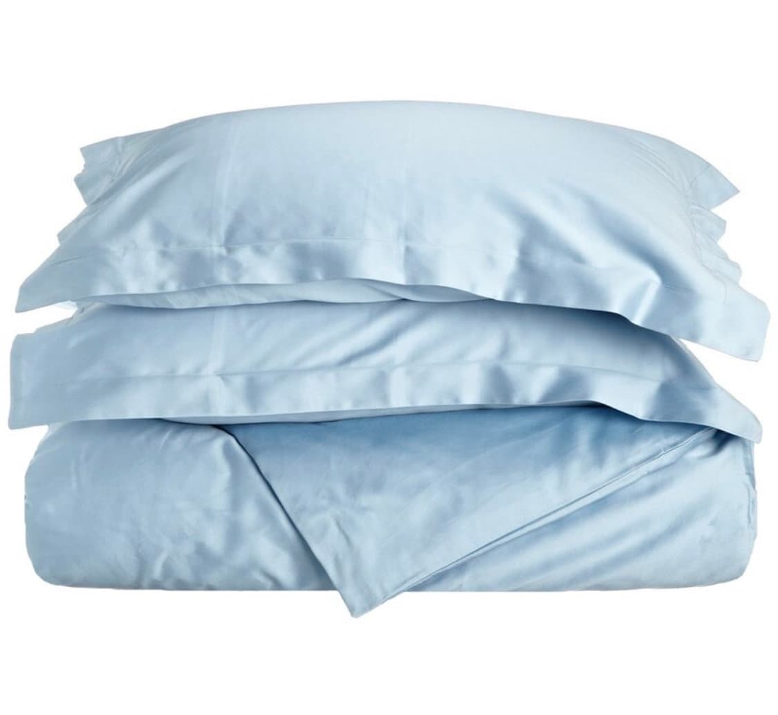 3 piece Sky blue Duvet Cover Set Light Blue Super Soft 100 Etsy