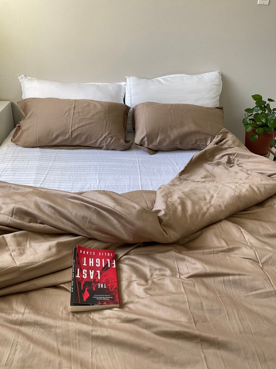 Bronze Gold Duvet Cover With Matching 2 Pillow Shams Gold Etsy