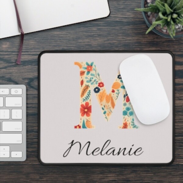 Mouse Pad with Name, ABC Personalized, Custom Desk Pad, Office Supplies, Computer Accessories, Customized Gift