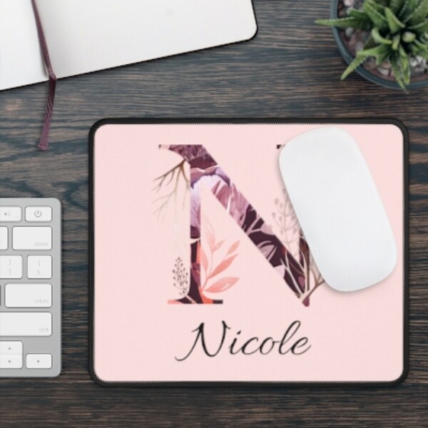 Mouse Pad with Name, ABC Personalized, Custom Desk Pad, Office Supplies, Computer Accessories, Customized Gift