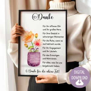 Cadeau d'adieu pour enseignant, éducateur, poème de remerciement, téléchargement numérique, carte affiche DINA12345 cadeau école primaire classe