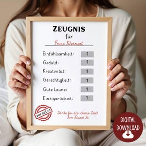 Farewell gift certificate for teachers, primary school, gift, farewell gift teachers digital download, poster, DIN A12345