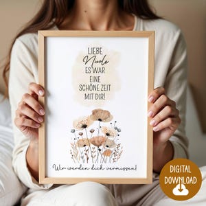 Farewell colleagues with name gift, farewell gift colleagues, retirement, favorite colleagues employee digital download, poster DIN A12345