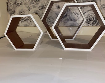 Honeycomb shelves set of 3