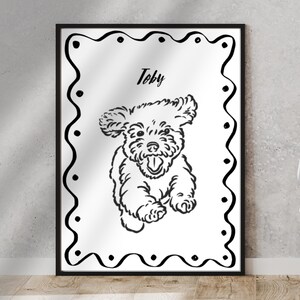 Custom Ugly Dog Portrait |Minimalist Pet Portraits | Dog Portrait |Cat Portrait |Unique Pet Portrait |Custom Gift Idea | Funny Art Print