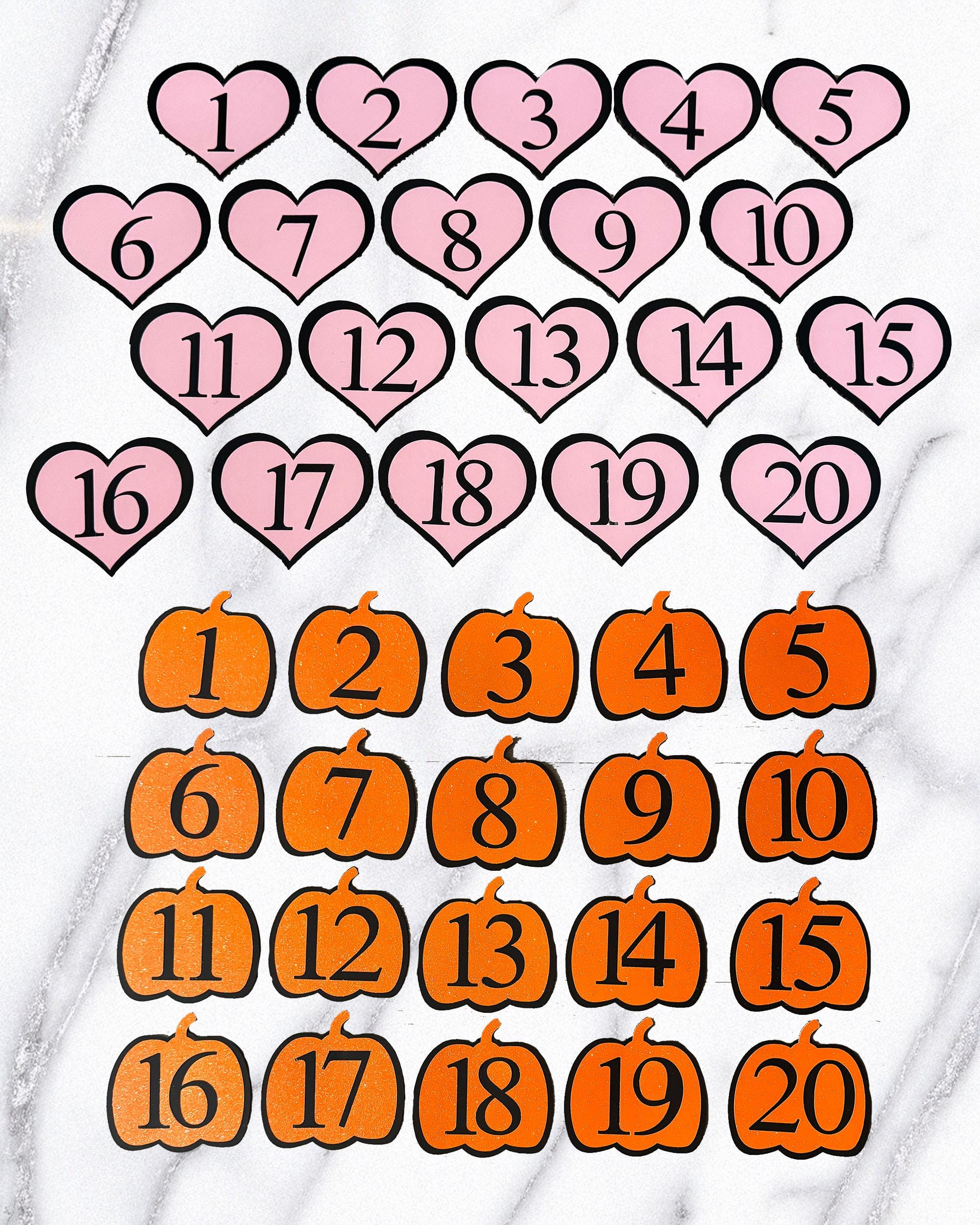 Custom Pageant Contestant Numbers: Two-tone Numbers - Etsy