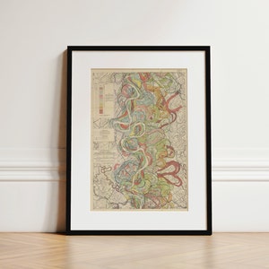 Ancient Courses: Mississippi River Meander Belt Map, Digital Download | 245