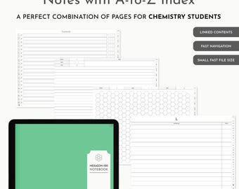 Smart 100 Hexagonal Notebook: Landscape, (PDF Download) GoodNotes, Noteshelf, iPad, Tablet