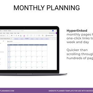 2026 OneNote Planner Template: Daily, Weekly, Monthly image 3