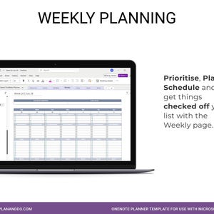 2026 OneNote Planner Template: Daily, Weekly, Monthly image 4